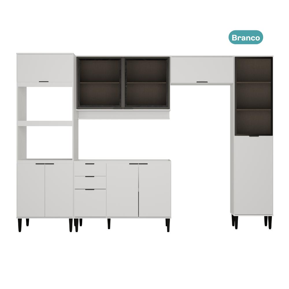 Cozinha Completa Miami Master Carraro Branco