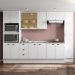 Cozinha Completa Milla Look 100% MDF Armário e Balcão Branco Carraro