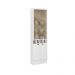Cristaleira 2 Portas Vidro Milla Branco MDF 70cm Carraro