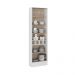 Cristaleira 2 Portas Vidro Milla Branco MDF 70cm Carraro