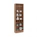 Cristaleira 2 Portas Vidro Milla Nog/Cinza 70cm Carraro