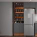 Cristaleira 2 Portas Vidro Milla Nog/Cinza 70cm Carraro