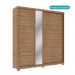 Guarda Roupa Casal 2 Portas 4 Gavetas Madrid Carraro Freijó c/ Avelã