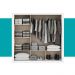Guarda Roupa Casal 3 Portas Doha Carraro Ripado Branco