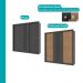 Guarda Roupa Casal 3 Portas Doha Carraro Ripado Preto Touch com Freijó