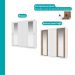 Guarda Roupa Casal 3 Portas Doha Duo Carraro Ripado Branco