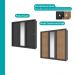 Guarda Roupa Casal 3 Portas Doha Lux 2 Gavetas Carraro Ripado Preto Touch