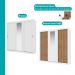 Guarda Roupa Casal 3 Portas Doha Lux 4 Gavetas Carraro Ripado Branco