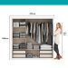Guarda Roupa Casal 3 Portas Doha Lux 4 Gavetas Carraro Ripado Branco
