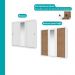 Guarda Roupa Casal 3 Portas Doha Lux Carraro Ripado Branco