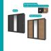 Guarda Roupa Casal 3 Portas Doha Lux Carraro Ripado Preto Touch