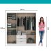 Guarda Roupa Casal 6 Portas Troy Carraro Branco