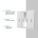 Guarda Roupa Casal 8 Portas 4 Gavetas Espelho 1096 Carraro - Branco