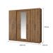 Guarda Roupa Casal 8 Portas 4 Gavetas Espelho 1096 Carraro - Native