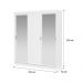Guarda Roupa Infantil 3 Portas 4 Gav 2 Espelhos Branco Marvin