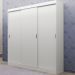 Guarda Roupa Infantil 3 Portas 4 Gav Branco Mega