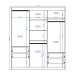 Guarda Roupa Infantil 3 Portas 4 Gav Espelho Branco Carraro 1144