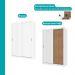 Guarda Roupa Solteiro 2 Portas Darvi 2 Gavetas Carraro Ripado Branco