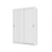 Guarda Roupa Solteiro 2 Portas Darvi Carraro Ripado Branco