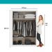 Guarda Roupa Solteiro 2 Portas Darvi Carraro Ripado Branco