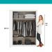 Guarda Roupa Solteiro 2 Portas Darvi Carraro Ripado Branco
