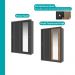 Guarda Roupa Solteiro 2 Portas Darvi Lux 2 Gavetas Carraro Ripado Preto Touch