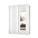 Guarda Roupa Solteiro 2 Portas Darvi Lux Carraro Ripado Branco