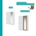 Guarda Roupa Solteiro 2 Portas Darvi Lux Carraro Ripado Branco