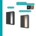Guarda Roupa Solteiro 2 Portas Darvi Lux Carraro Ripado Preto Touch