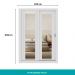Guarda Roupa Solteiro 2 Portas Darvi Prime Carraro Ripado Branco