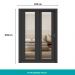 Guarda Roupa Solteiro 2 Portas Darvi Prime Carraro Ripado Preto Touch