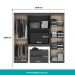Guarda Roupa Solteiro 6 Portas 2 Gavetas Porto Carraro Preto