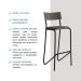 Kit 2 Banquetas Altas Cozinha Balcão 1747 Carraro Preto
