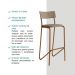 Kit 2 Banquetas Altas Cozinha Balcão 1747 Carraro Rose