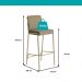Kit 2 Banquetas Altas Duo Carraro Bamboo e Dourado