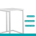 Kit 2 Banquetas Cozinha Balcão 1440 Carraro Branco