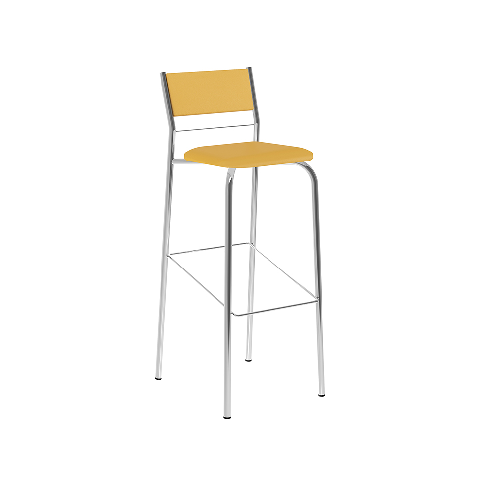 Conjunto com 2 Banquetas Tupã Amarelo Ouro