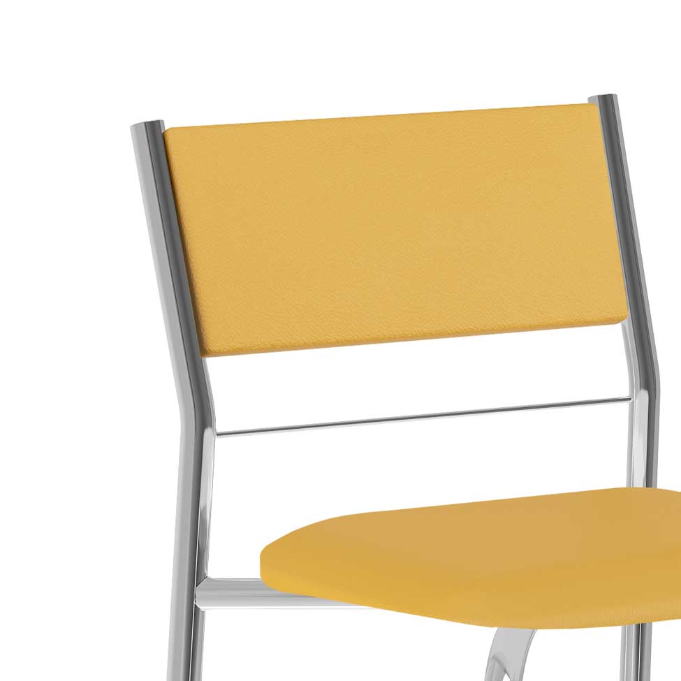 Conjunto com 2 Banquetas Tupã Amarelo Ouro