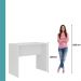 Mesa Bancada Ilha para Cozinha Miami Carraro Branco