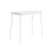 Mesa Dobrável Tampo Branco Tubos Brancos Carraro