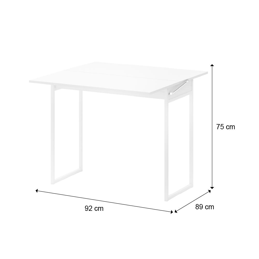 Mesa Dobrável para até 4 Lugares Branca Carraro