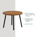 Mesa de Jantar 4 Lug Redonda 99cm Stellar Carraro Nog Pre