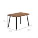 Mesa de Jantar 4 Lug Retangular 1,2m Stellar Carraro Nog Pre