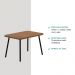 Mesa de Jantar 4 Lug Retangular 1,2m Stellar Carraro Nog Pre