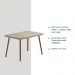 Mesa de Jantar 4 Lug Retangular 1,2m Stellar Carraro Pet Ros