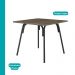 Mesa de Jantar 4 Lugares Quadrada 0,90m 1596 Carraro Legno