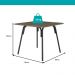 Mesa de Jantar 4 Lugares Quadrada 0,90m 1596 Carraro Legno