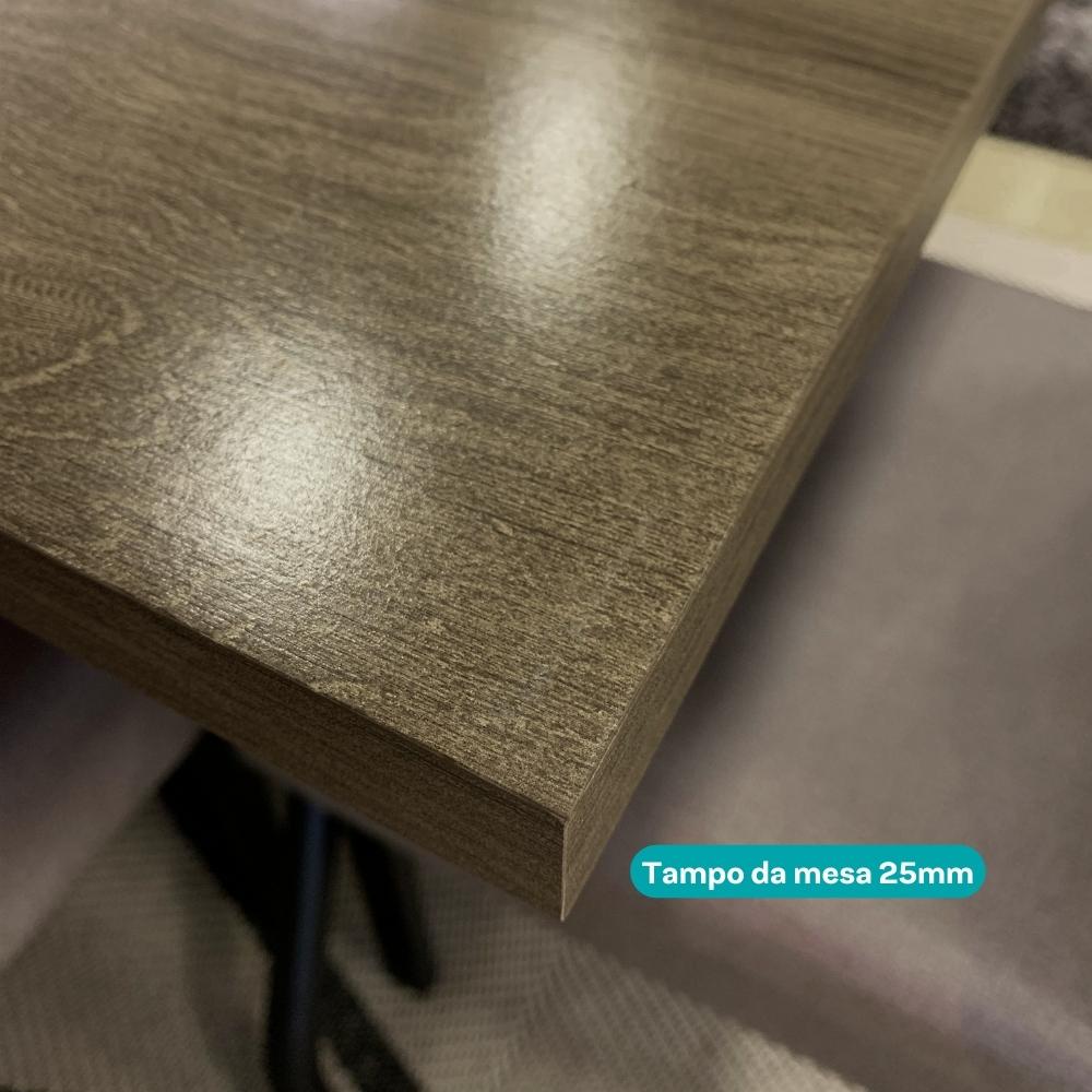 Mesa de Jantar 4 Lugares Quadrada 0,90m 1596 Carraro Legno
