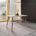 Mesa de Jantar 4 Lugares Retangular 1,19m 1602 Carraro Off White com Gelo
