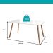 Mesa de Jantar 4 Lugares Retangular 1,19m 1602 Carraro Off White com Gelo